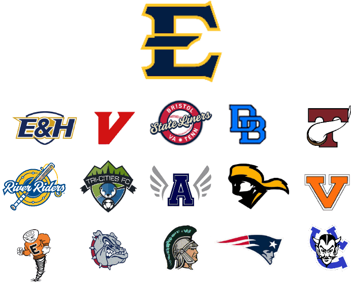 Team logo collage